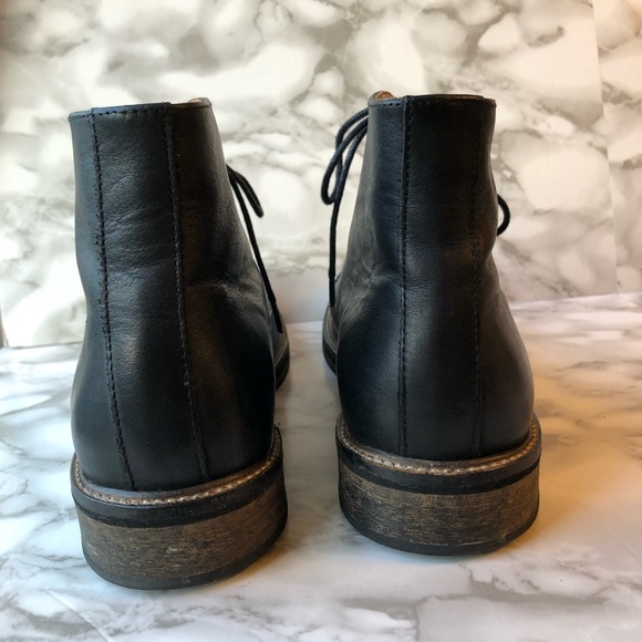 Men's Gravity Pope Black Leather Lace Up Dress Boot - Picture 6 of 15